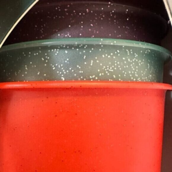 NWT Starbucks | 5 - Pack Glitter Christmas Reusable Cold Cups with Lids & Straws - Picture 8 of 8